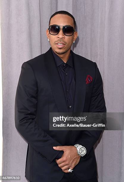 Actor/rapper Chris 'Ludacris' Bridges arrives at the Comedy Central Roast of Justin Bieber on March 14, 2015 in Los Angeles, California.