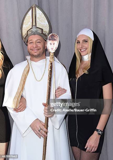 Comedian Jeffrey Ross arrives at the Comedy Central Roast of Justin Bieber on March 14, 2015 in Los Angeles, California.