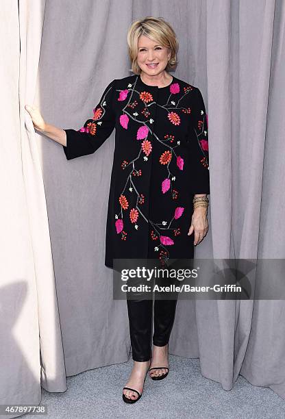 Personality Martha Stewart arrives at the Comedy Central Roast of Justin Bieber on March 14, 2015 in Los Angeles, California.