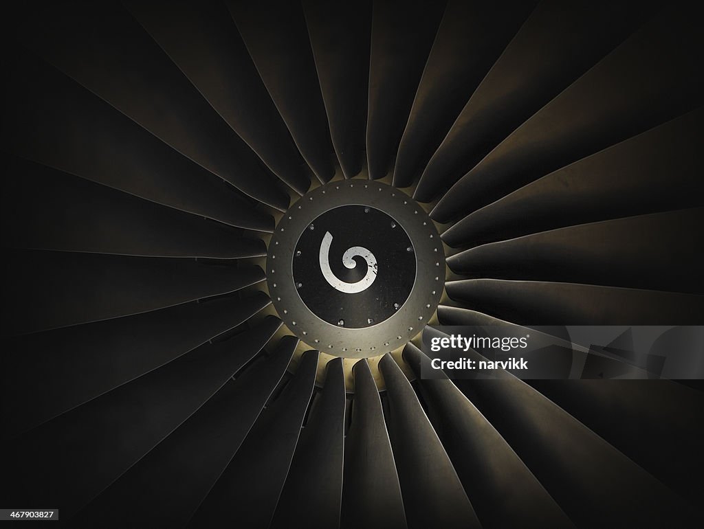 Jet-Flugzeug engine turbine