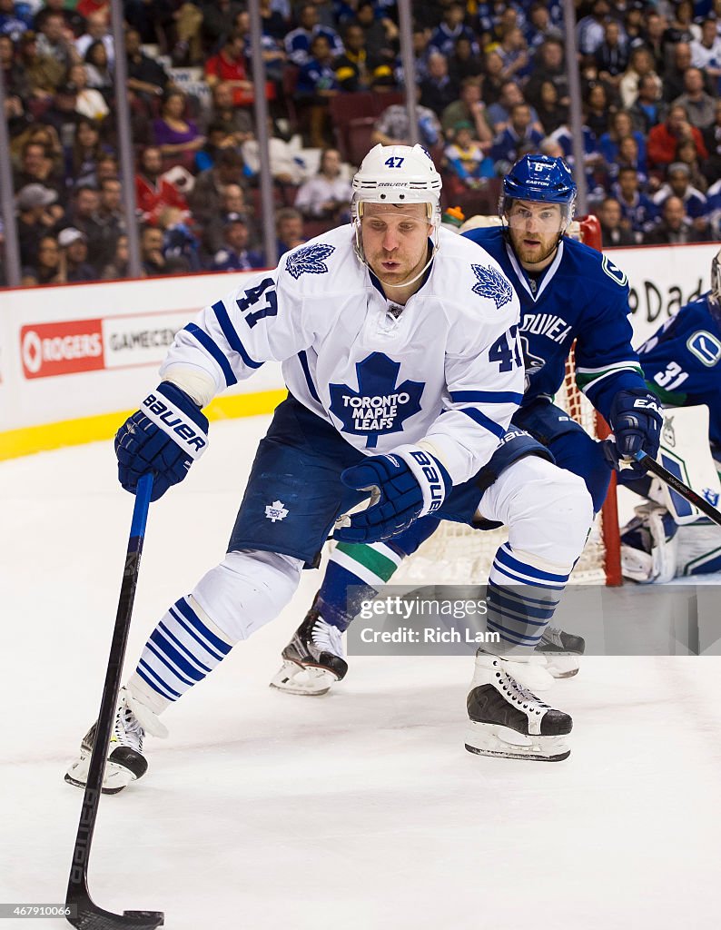 Toronto Maple Leafs v Vancouver Canucks