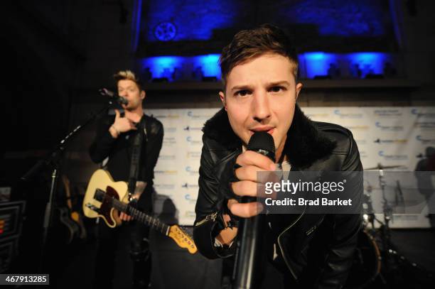 Chord Overstreet and Ryan Follese perform at the Clear Channel Media + Entertainment New Yorks FIRST ANNUAL Lifestyle Health & Wellness Expo...