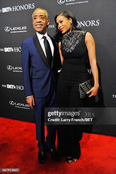 Minister Al Sharpton and stylist Aisha McShaw attend BET Honors 2014 at Warner Theatre on February 8, 2014 in Washington, DC.