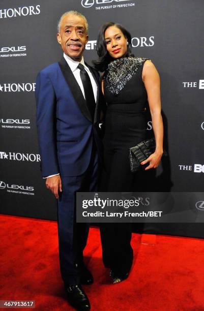 Minister Al Sharpton and stylist Aisha McShaw attend BET Honors 2014 at Warner Theatre on February 8, 2014 in Washington, DC.