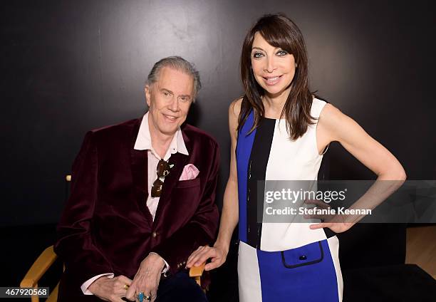 Actors Andrew Prine and Illeana Douglas attend the screening of 'The Miracle Worker' during day three of the 2015 TCM Classic Film Festival on March...