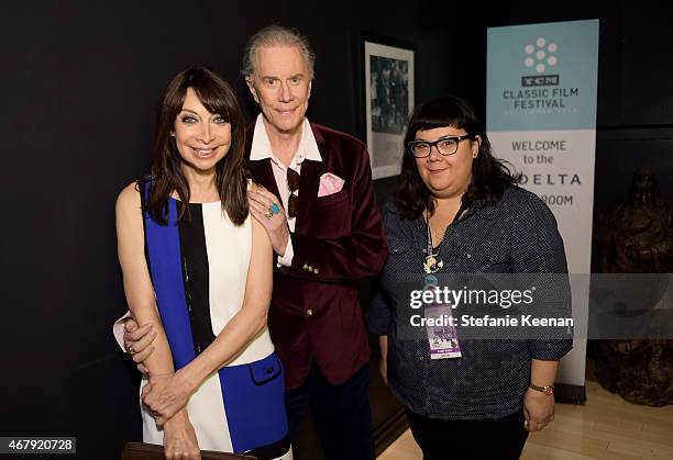 Actors Illeana Douglas, Andrew Prine and Programmer for TCM Millie De Chirico attend the screening of 'The Miracle Worker' during day three of the...