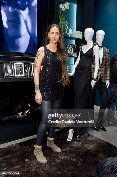 Benedetta Mazzini attends Dsquared2 St. Moritz New Store Opening Cocktail Reception on February 8, 2014 in St Moritz, Switzerland.