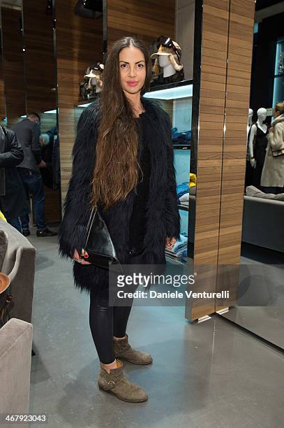Benedetta Mazzini attends Dsquared2 St. Moritz New Store Opening Cocktail Reception on February 8, 2014 in St Moritz, Switzerland.