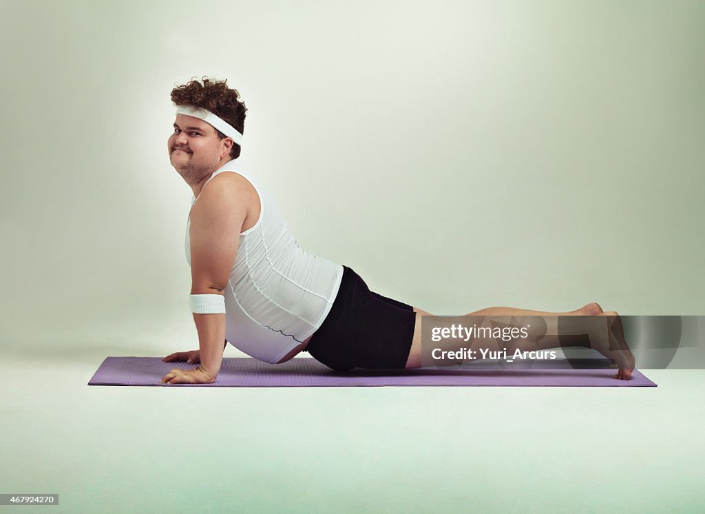 This upward facing dog pose is great