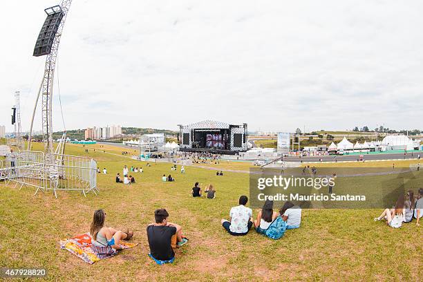 General atmosphere at Lollapalooza Brazil 2015 at Autodromo de Interlagos on March 28, 2015 in Sao Paulo, Brazil.