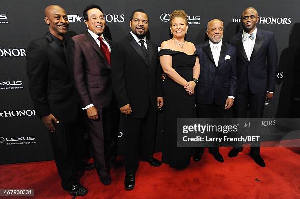 President of Music, Programming, and Specials of BET Networks Stephen G. Hill, musician Smokey Robinson, Ice Cube, Chairman and Chief Executive...