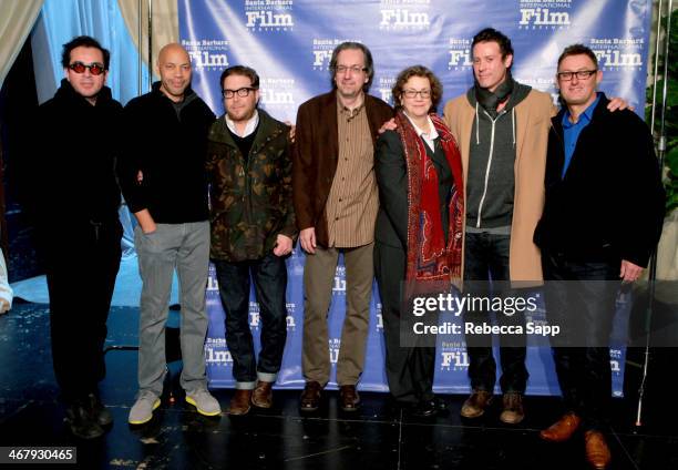 Director Roger Durling, writers John Ridley, Eric Warren Singer, Bob Nelson, moderator Anne Thompson, and writers Craig Borten and Jeff Pope attend...