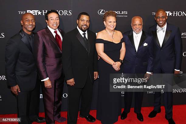 President of Music, Programming, and Specials of BET Networks Stephen G. Hill, musician Smokey Robinson, Ice Cube, Chairman and Chief Executive...