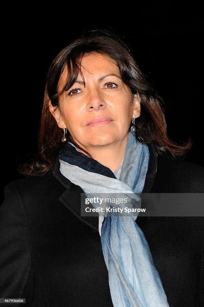 Eiffel Tower Celebrates Earth Hour In Paris