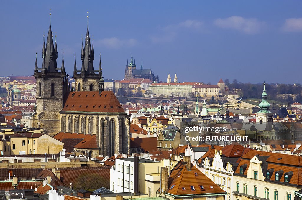 View of Prague and Tyn Church