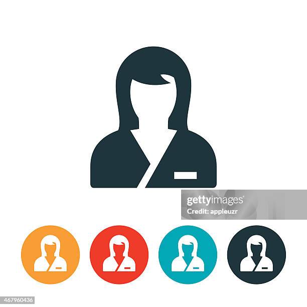 ilustraciones, imágenes clip art, dibujos animados e iconos de stock de icono de enfermería - asistente de enfermera