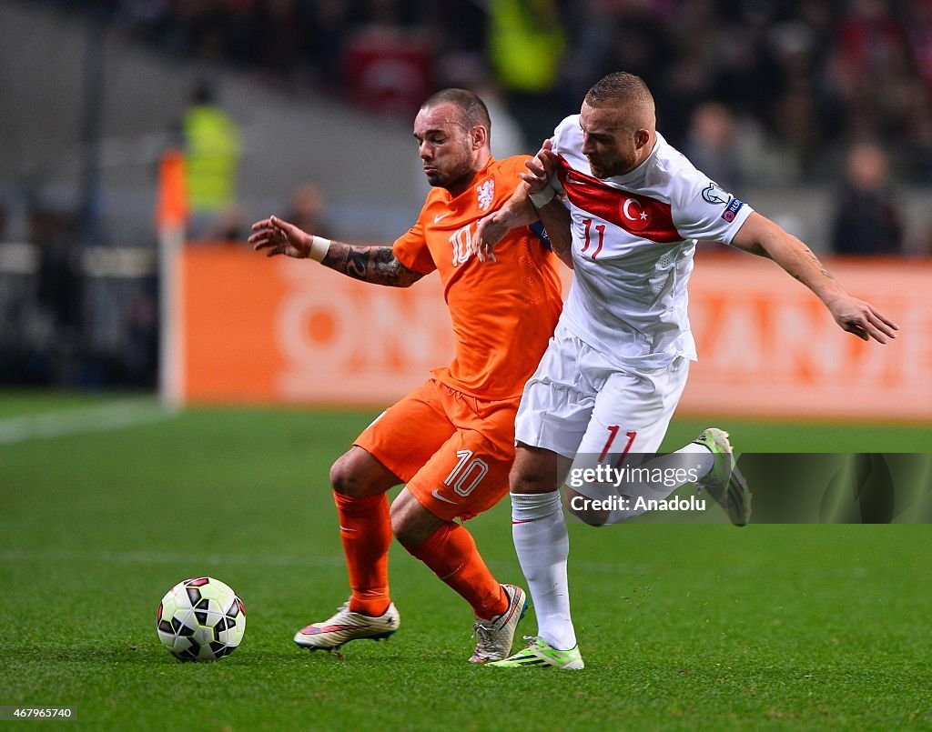 Netherlands vs Turkey - Euro 2016 qualifying football match