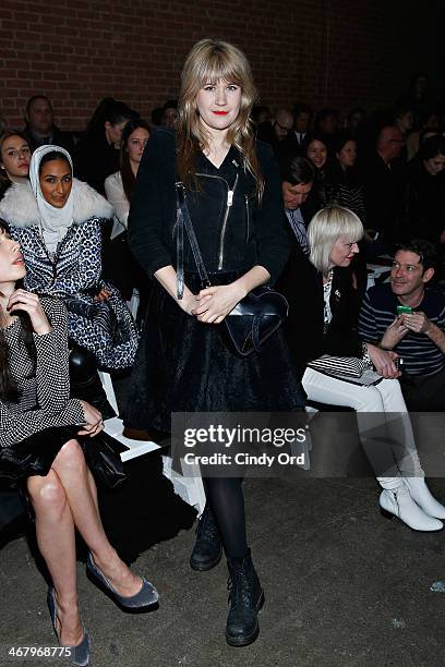 Drummer/ actress Tennessee Thomas attends the Christian Siriano fashion show during Mercedes-Benz Fashion Week Fall 2014 at Eyebeam on February 8,...