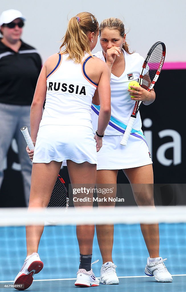 Fed Cup - Australia v Russia: Day 2