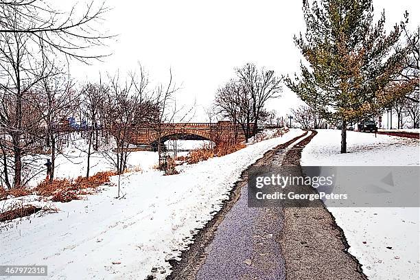 metro park path - park path stock illustrations