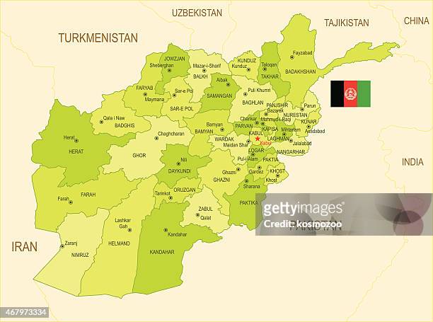 afghanistan - afghanistan map stock illustrations
