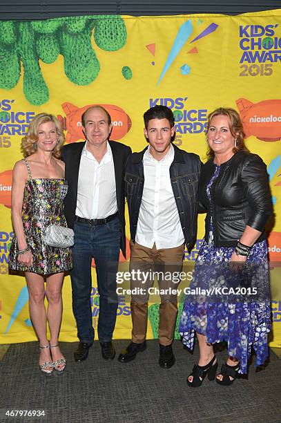 Deborah Dauman, President and CEO of Viacom Philippe Dauman, host Nick Jonas and President of Nickelodeon and Viacom Media Networks Kids & Family...