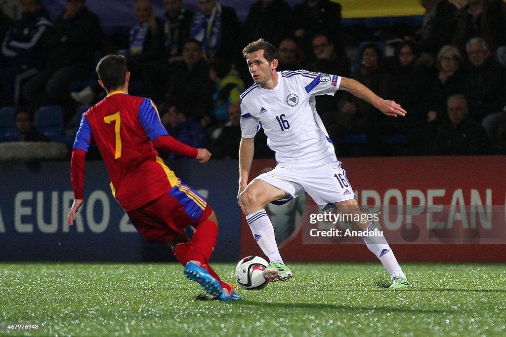 Andorra vs Bosnian and Herzegovina - Euro 2016 qualifying football match