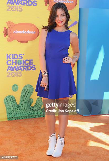 Actress Maria Gabriela de Faria arrives at Nickelodeon's 28th Annual Kids' Choice Awards at The Forum on March 28, 2015 in Inglewood, California.