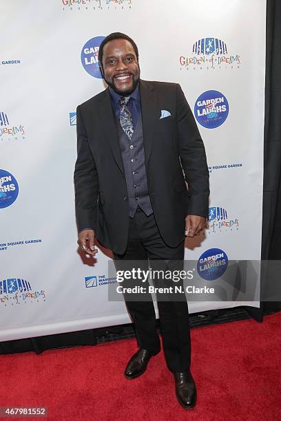 Actor Chad Coleman arrives for the 2015 Garden Of Laughs Comedy Benefit at the Club Bar and Grill at Madison Square Garden on March 28, 2015 in New...