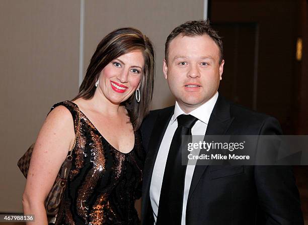 Comedian Frank Caliendo and Michele Caliendo attend Muhammad Ali's Celebrity Fight Night XXI at the JW Marriott Phoenix Desert Ridge Resort & Spa on...