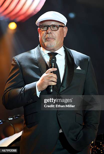 Arizona Cardinals head coach Bruce Arians speaks onstage during Muhammad Ali's Celebrity Fight Night XXI at the JW Marriott Phoenix Desert Ridge...