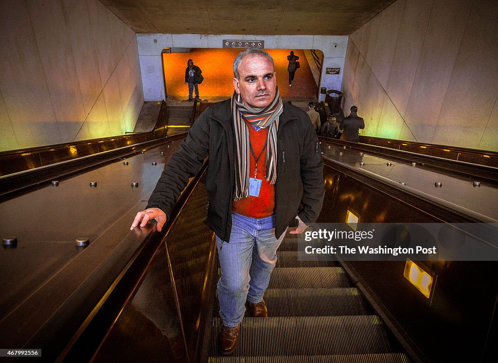 Saleh Damiger, surving passenger from yesterday's Metro calamity, in Washington, DC.