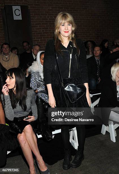 Tennessee Thomas attends the Christian Siriano show during Mercedes-Benz Fashion Week Fall 2014 at Eyebeam Atelier on February 8, 2014 in New York...