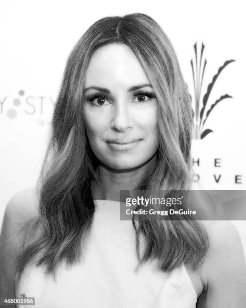 Personality Catt Sadler arrives at Simply Stylist LA at The Grove on March 28, 2015 in Los Angeles, California.