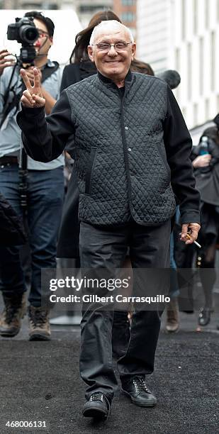 Designer Max Azria attends Fall 2014 Mercedes - Benz Fashion Week on February 8, 2014 in New York City.