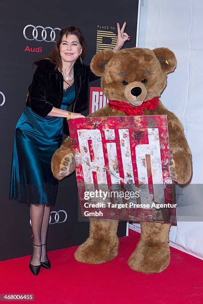 Anja Kruse attends the BILD 'Place to B' Party at Grill Royal on February 8, 2014 in Berlin, Germany.