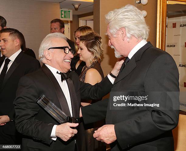 Cinematic Imagery Award Honoree Martin Scorsese and actor Bruce Davison at the 18th Annual ADG Awards held at The Beverly Hilton Hotel on February 8,...