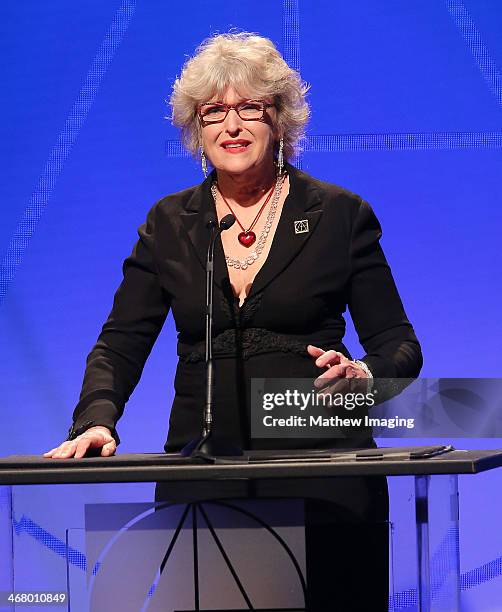 President Mimi Gramatky at the 18th Annual ADG Awards held at The Beverly Hilton Hotel on February 8, 2014 in Beverly Hills, California.