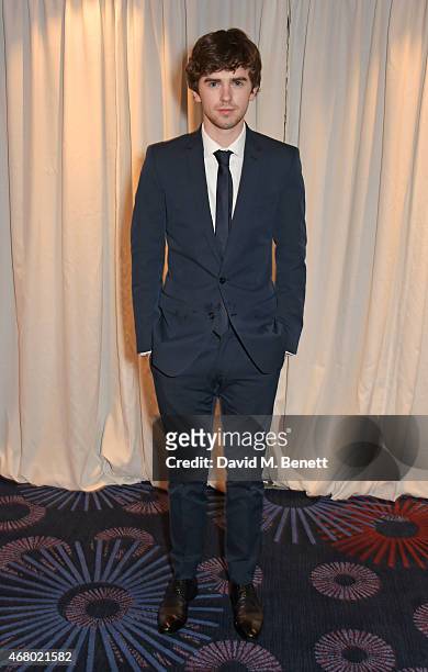 Freddie Highmore attends the Jameson Empire Awards 2015 at Grosvenor House on March 29, 2015 in London, England.