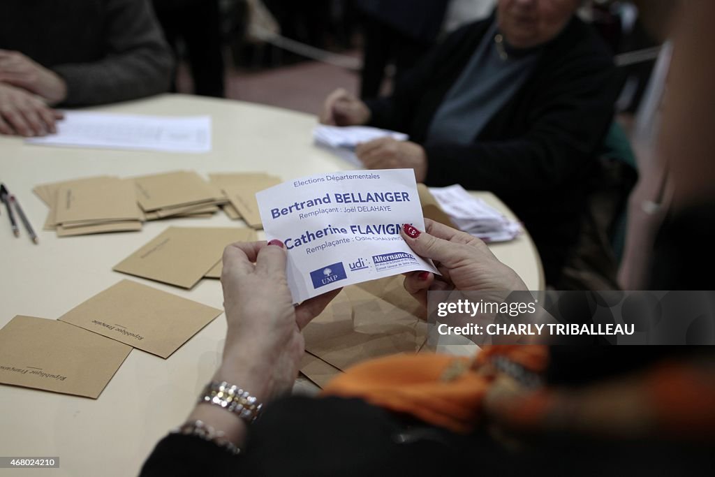 FRANCE-VOTE-DEPARTEMENTALES-SEINE-MARITIME