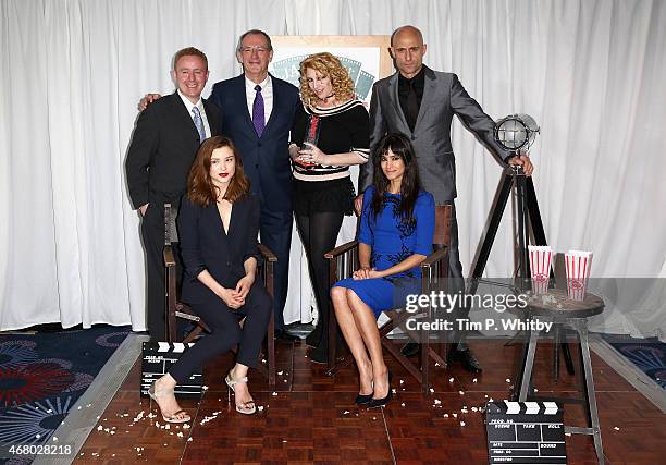 Sofia Boutella, Sophie Cookson, Mark Strong, Jane Goldman, Mark Millar and Dave Gibbons during the Jameson Empire Awards 2015 at the Grosvenor House...