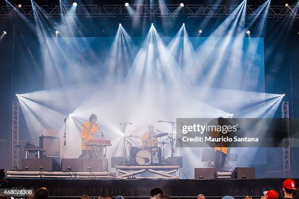 Terno performs during 2015 Lollapalooza Brazil at Autodromo de Interlagos on March 29, 2015 in Sao Paulo, Brazil.