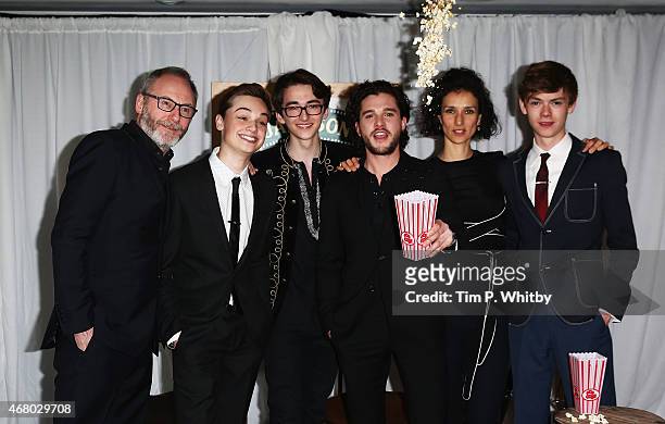 Dean Charles-Chapman, Liam Cunningham, Kit Harington, Isaac Kempstead and Thomas Brodie-Sangster collect the Empire Hero Award for "Game of Thrones"...
