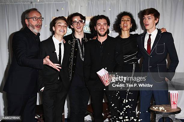 Dean Charles-Chapman, Liam Cunningham, Kit Harington, Isaac Kempstead and Thomas Brodie-Sangster collect the Empire Hero Award for "Game of Thrones"...