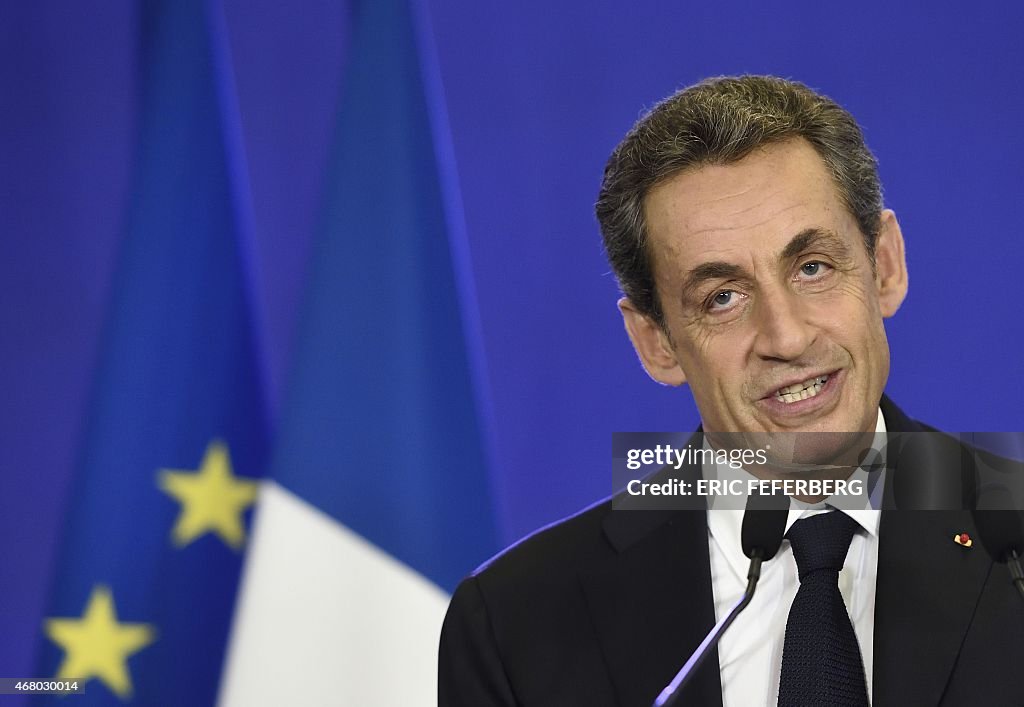 FRANCE-VOTE-DEPARTEMENTALES-SARKOZY