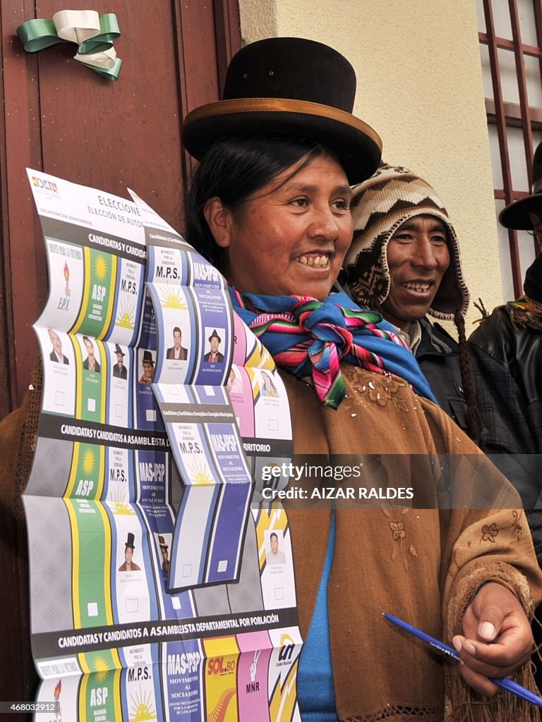 BOLIVIA-REGIONAL ELECTION-HUANCA