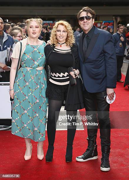 Honey Kinney Ross, Jane Goldman and Jonathan Ross attend the Jameson Empire Awards 2015 at Grosvenor House Hotel on March 29, 2015 in London, England.