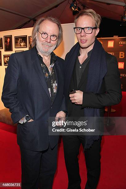 Benny Anderson and son Ludvig attend the Bild 'Place to B' Party during the 64th Berlinale International Film Festival on February 8, 2014 in Berlin,...