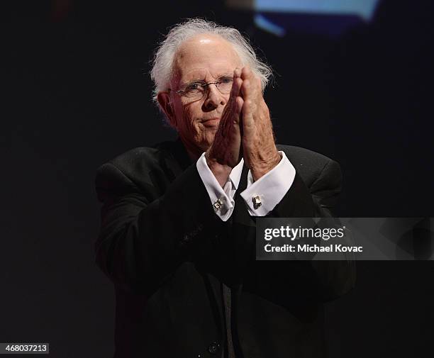 Actor Bruce Dern is honored at The Santa Barbara International Film Festival at the Arlington Theatre on February 8, 2014 in Santa Barbara,...