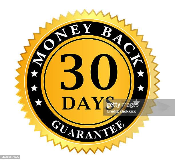 ilustraciones, imágenes clip art, dibujos animados e iconos de stock de 30- día-moneyback_v1 - v day
